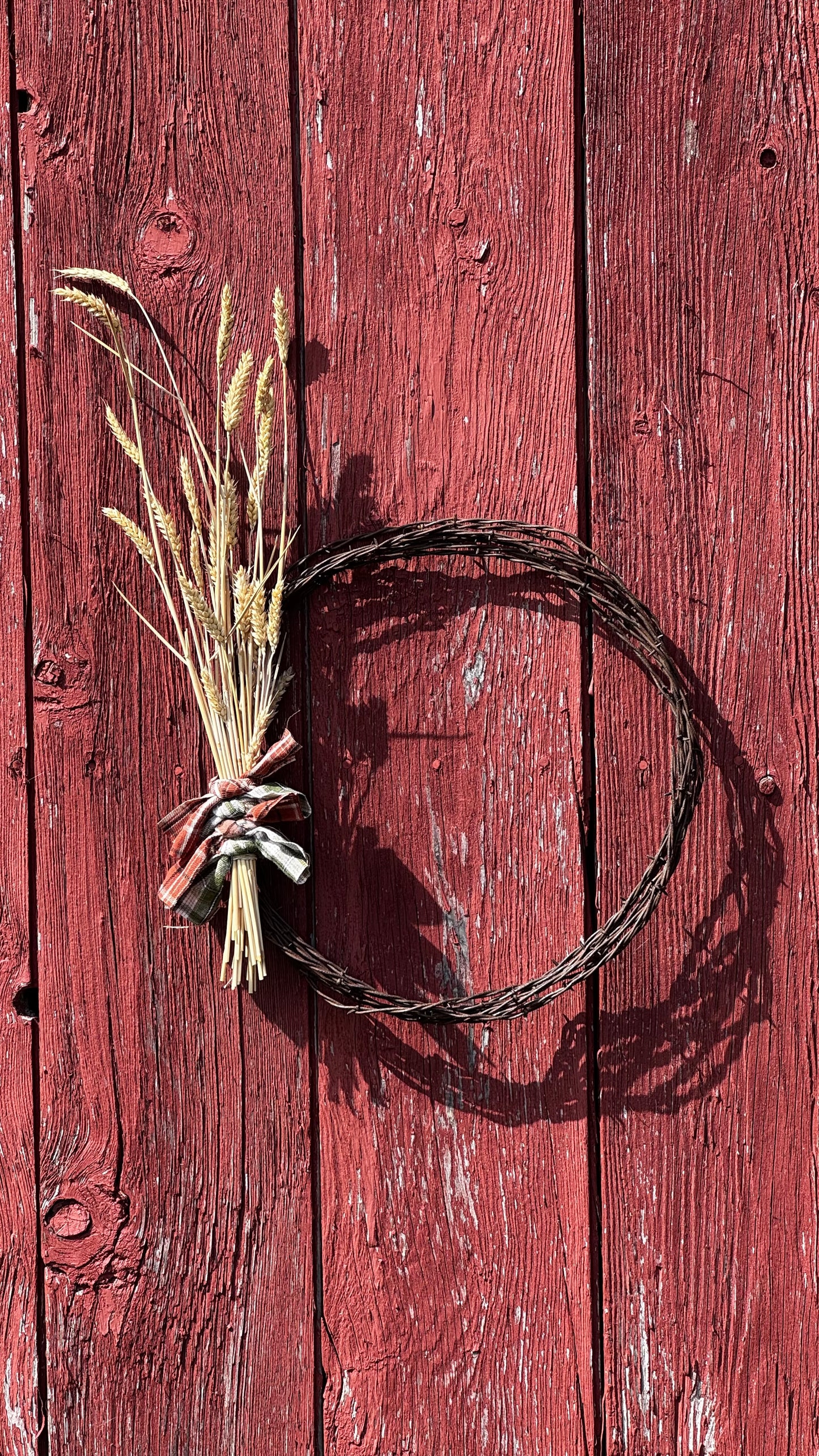 16" Rustic Barbed Wire Wreath