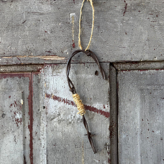 Rustic Candy Cane Ornament