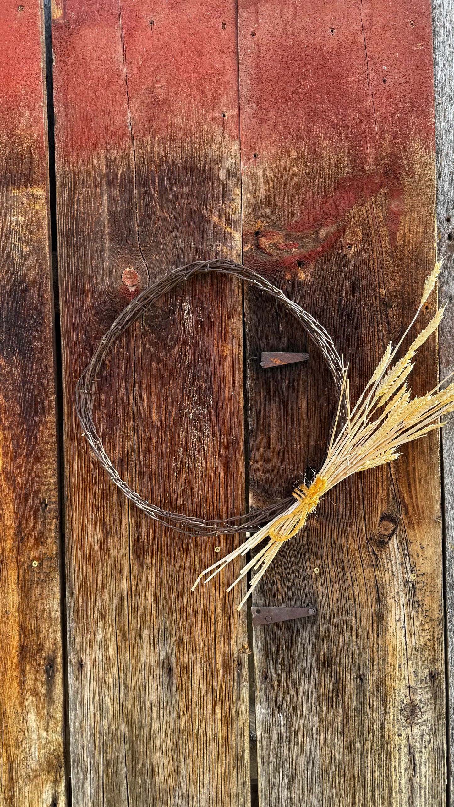 16" Rustic Barbed Wire Wreath