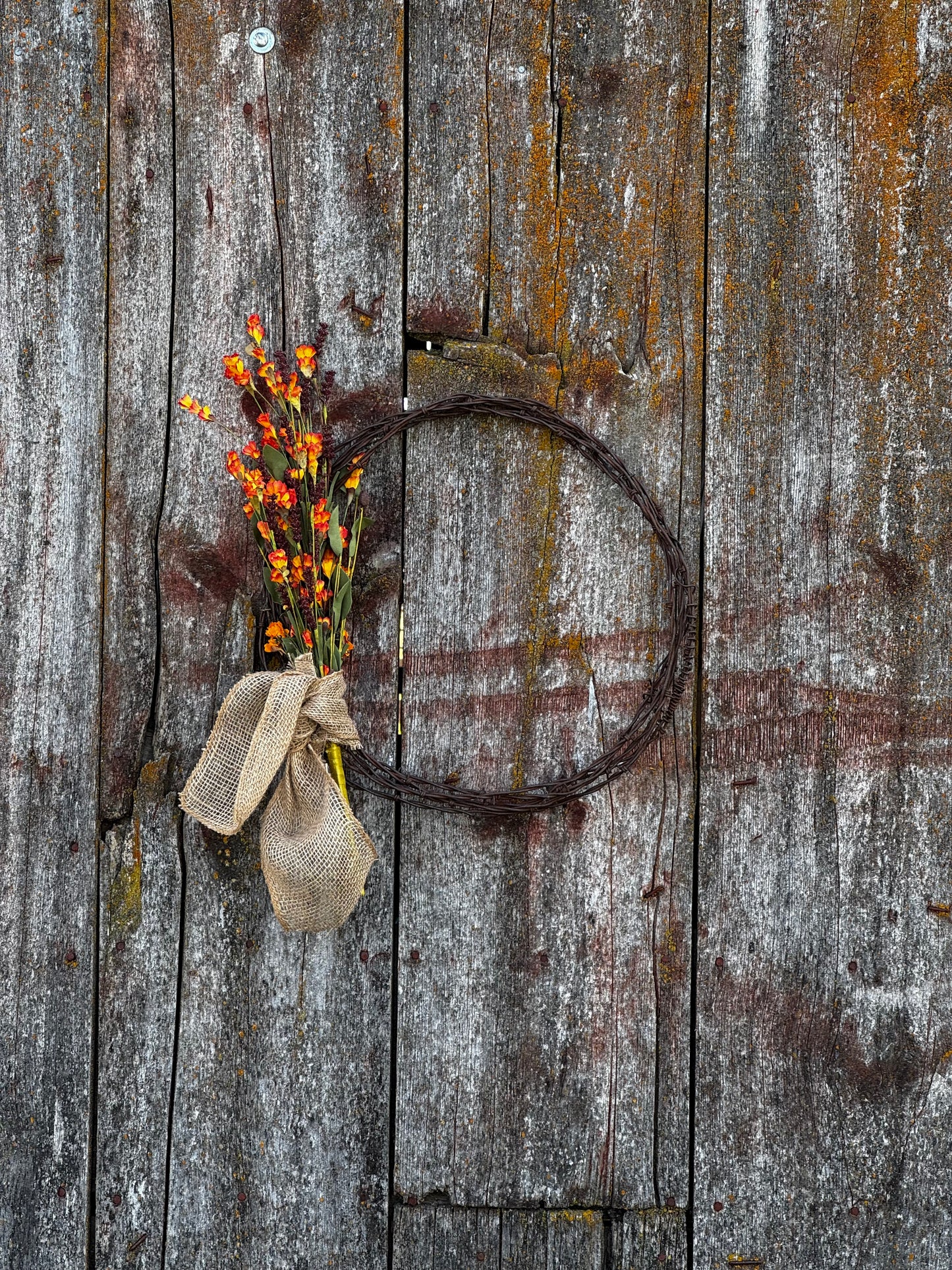 16" Rustic Barbed Wire Wreath