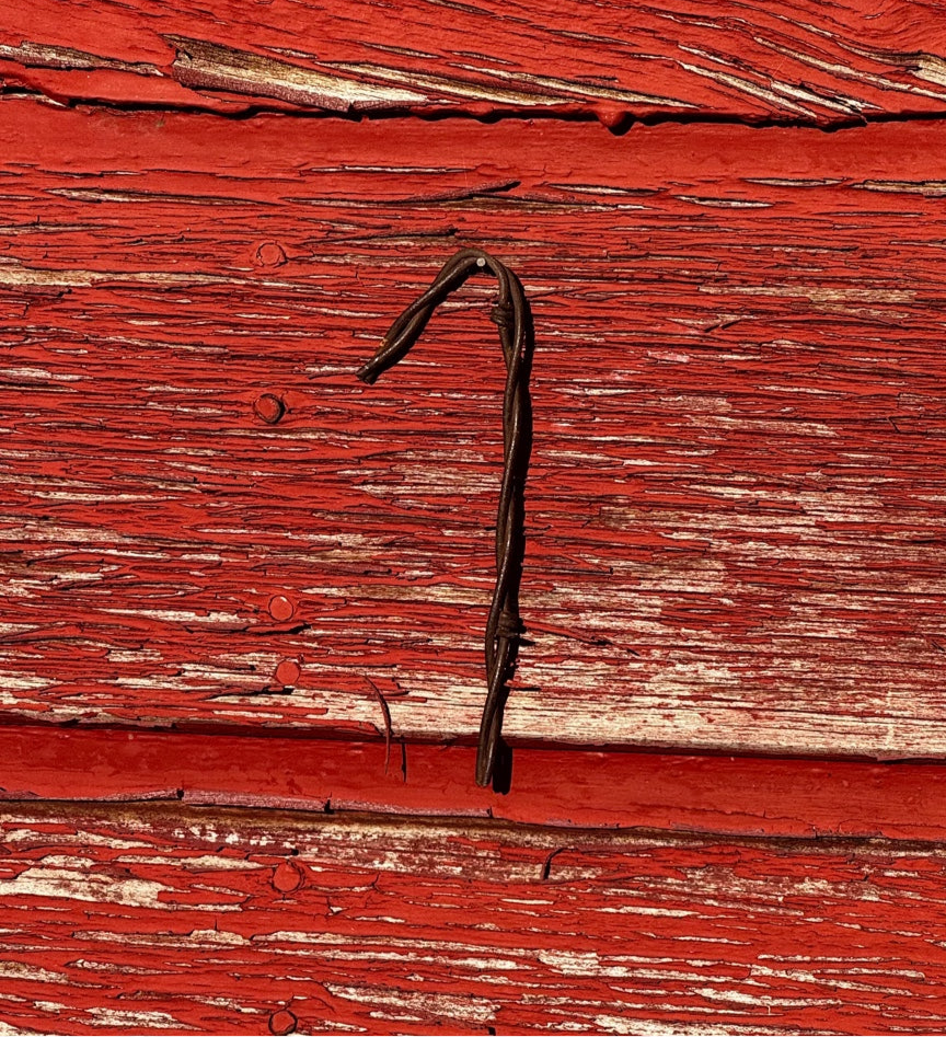 Barbed Wire House Numbers
